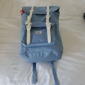 Herschel Supply Co. Brand blue, white backpack